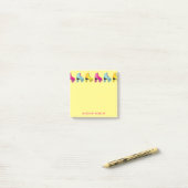Rollend Kind met kabelretro-Schaats Post-it® Notes (Op bureau)