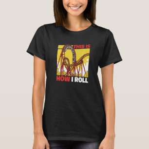 Rollend Onderzetter Onderzetters Amusement Park T-shirt