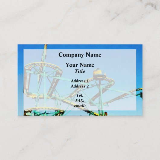 Rollend Onderzetter Visitekaartje (Voorkant)