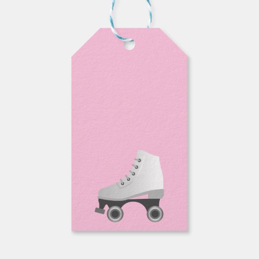 Rollend Schaats Skating Design Cadeaulabel (Achterkant)