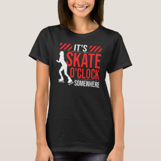 Rollend Schaats voor rolschaatsen T-shirt