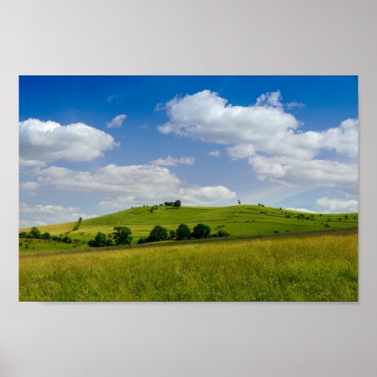 Rollend zomerlandschap poster (Voorkant)