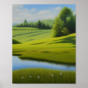 Rollende Groene Heuvels Poster