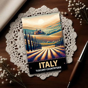 Rollende heuvels van Toscane – Reis naar het verle Briefkaart