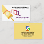 Rollenpenseel Rooftop-gebouw Visitekaartje (Voorkant / Achterkant)