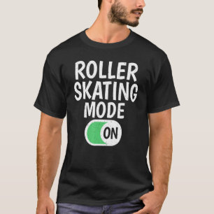 Rollenschaatsmodus op rolschaatsen t-shirt