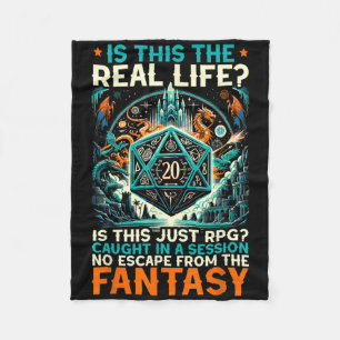 Rollenspel Game Rpg Master D20 Tafel Funny Rp Fleece Deken