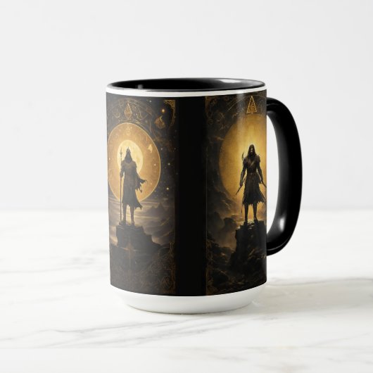 Rollenspel Karakters Kaart Fantasy Mok (Voorkant rechts)