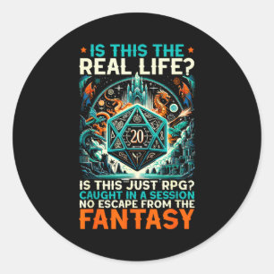 Rollenspel Rpg Master D20 Tafelhumor Rp Ronde Sticker