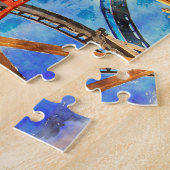 Rollenspuitpuzzel met onderzetter legpuzzel (Zijkant)