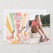 Rollenvakkering Schaats met roovy Birthday Party I Kaart (Voorkant)