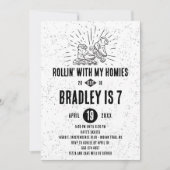 Roller Blading Anniversaire Fête Invitation (Devant)