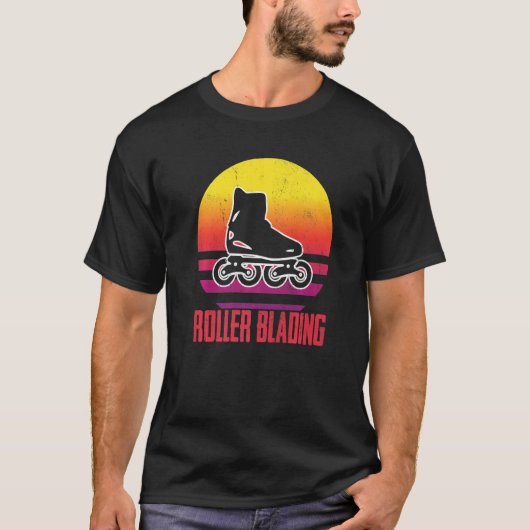 Roller Blading Skates Roller Skating inline skatin T-shirt (Voorkant)