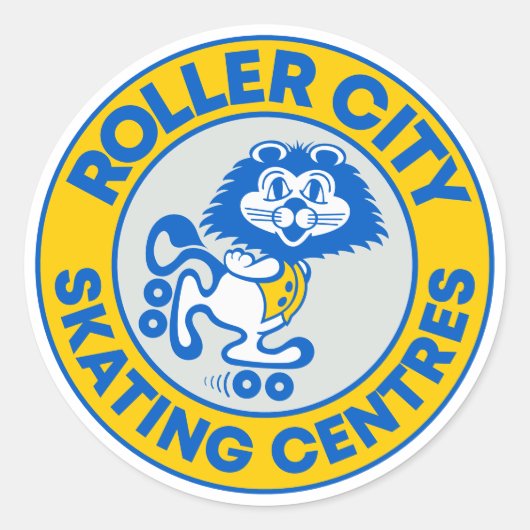  Roller City Australië Ronde Sticker (Voorkant)