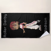 Roller Derby Beach Towel Strandlaken (Voorkant)