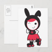 Roller Derby Briefkaart (Voorkant / Achterkant)