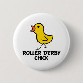 Roller Derby Chick Button (Voorkant)