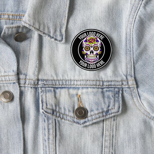 Roller Derby Circle Logo Ronde Button 5,7 Cm (In situ)