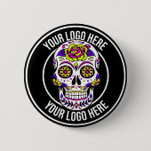 Roller Derby Cirkel Logo Ronde Button 5,7 Cm (Voorkant)