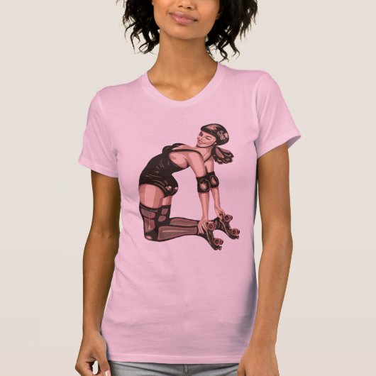 roller derby Diva T-shirt (Voorkant)