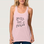Roller Derby  Fast Girls Funny Skating Girly Tanktop (Voorkant)