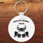 Roller Derby Guy Sleutelhanger (Voorkant)