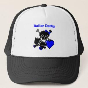 Roller Derby Heart (blauw) Trucker Pet