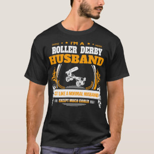Roller Derby Husband met kerstcadeaus voor kerstmi T-shirt