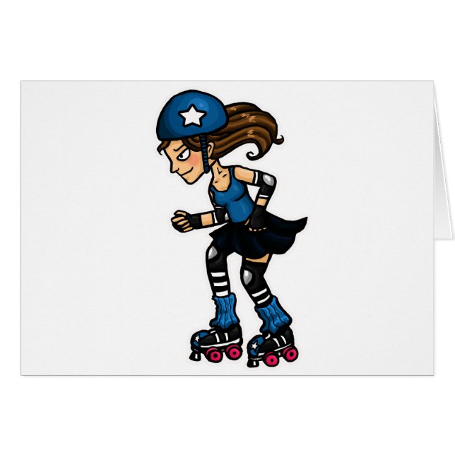 Roller Derby Jammer (Voorkant Horizontaal)