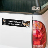 Roller Derby Jammer  Bumpersticker (Op Truck)