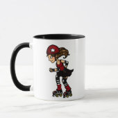 Roller Derby Jammer red Mok (Links)