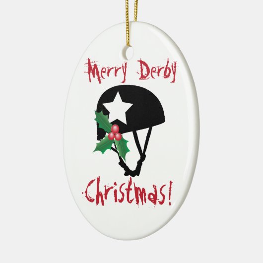Roller Derby Kerstmis, Roller Skating Keramisch Ornament (Links)