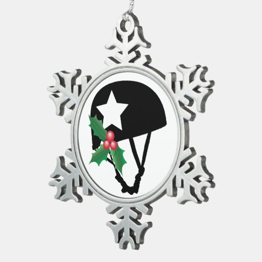 Roller Derby Kerstmis, Roller Skating Tin Sneeuwvlok Ornament (Rechts)