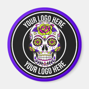 Roller Derby Logo Paars Zwart Magneet