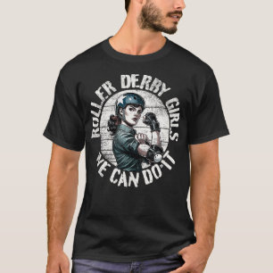Roller Derby Meisjes Kan Het Doen Roller Derby 3 T-shirt