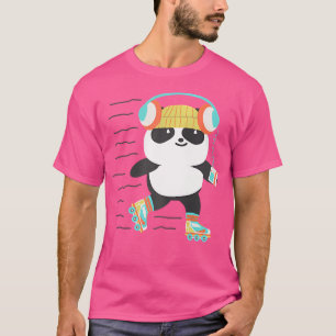 Roller Derby Panda Rolschaatsen T-shirt