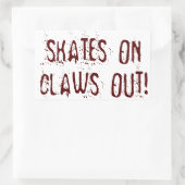Roller Derby Patins, Claws out ! Autocollant (Sac)