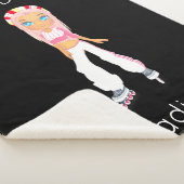 Roller Derby Personalized Sherpa Blanket Deken (3/4)