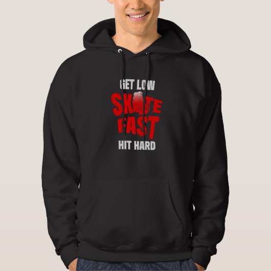 Roller Derby Player Skate Fast Skating Team   Hoodie (Voorkant)