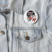 Roller Derby  Program Pin Ronde Button 5,7 Cm (In situ)