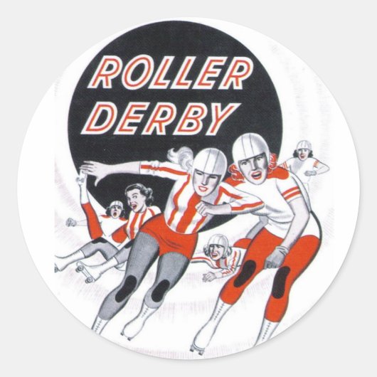 Roller Derby  Programma Sticker (Voorkant)