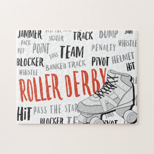 Roller Derby Puzzle Legpuzzel (Horizontaal)