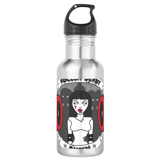 Roller Derby Queen Waterfles (Voorkant)