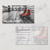 Roller Derby, Rollerskates, Carte de visite photo (Devant / Derrière)