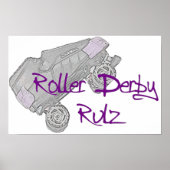 Roller Derby Rulz Poster (Voorkant)