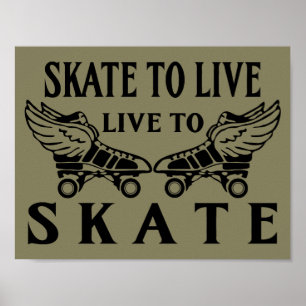 Roller Derby, Schaats om te leven, Live naar Schaa Poster