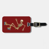 Roller Derby Skeleton Bagagelabel (Voorkant horizontaal)
