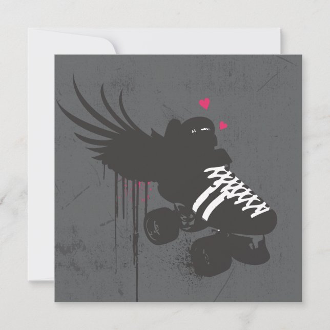 Roller Derby Square Note Card (Voorkant)