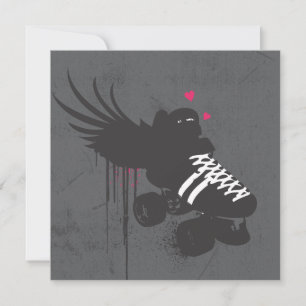 Roller Derby Square Note Card