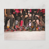 Roller Derby Team Briefkaart (Voorkant)
